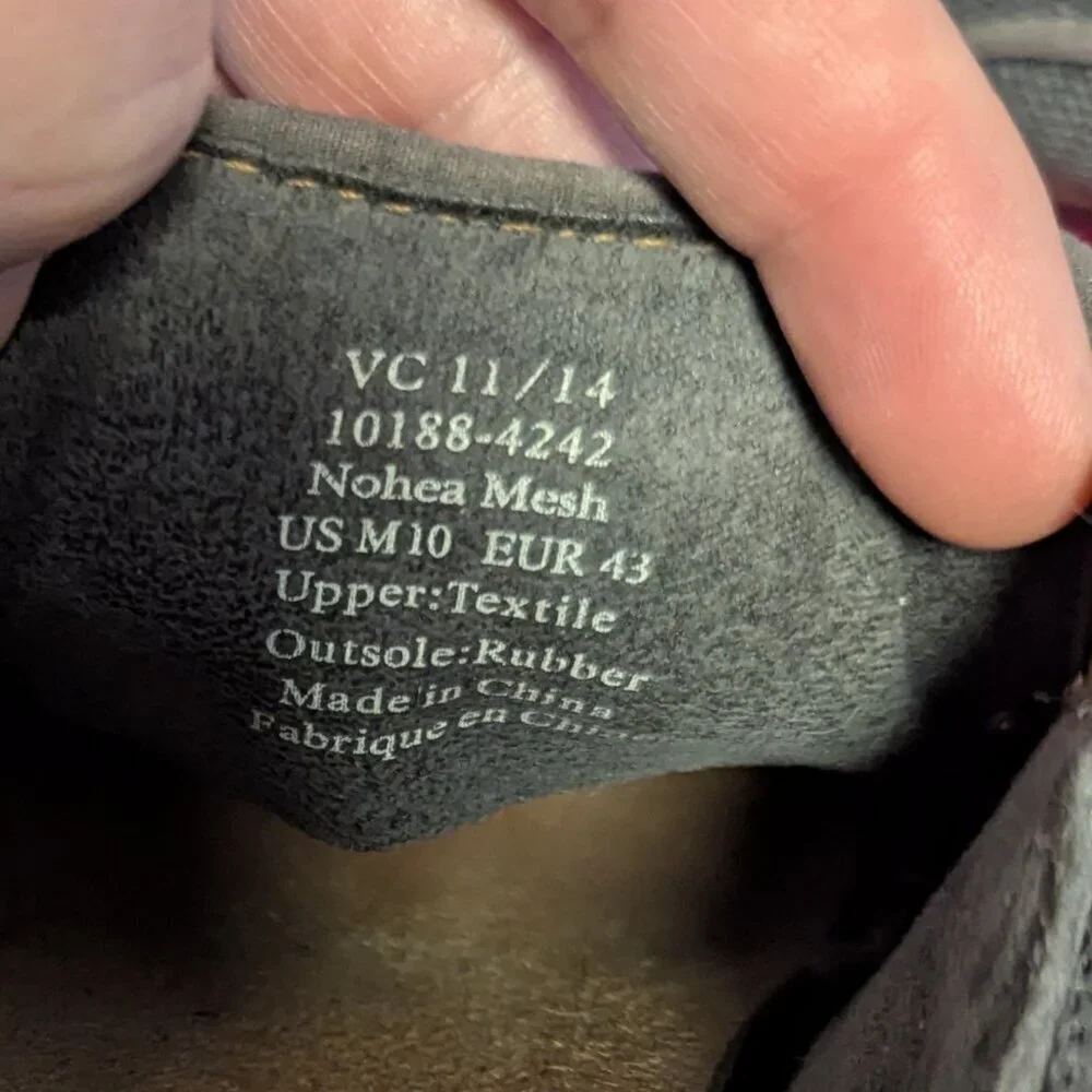 OluKai Nohea‎ Shoe Mesh Slip On Drop In Heel Fold In Dark Shadow Sneaker Size 10